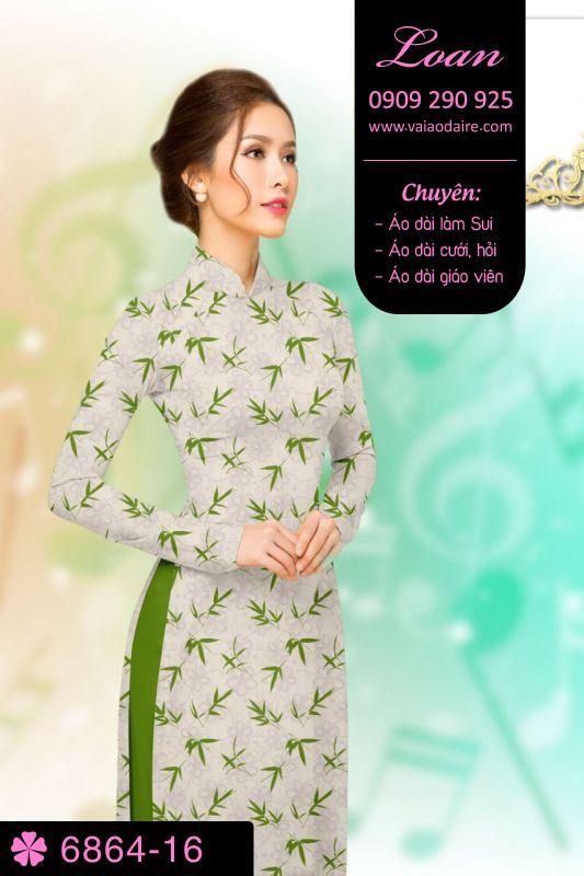 Vải áo dài hoa nhí