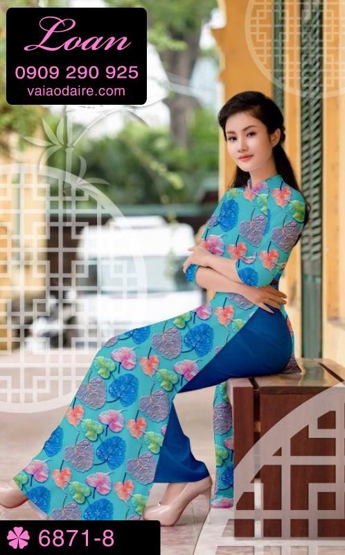 Vải áo dài hình lá cây Vải áo dài hình lá cây