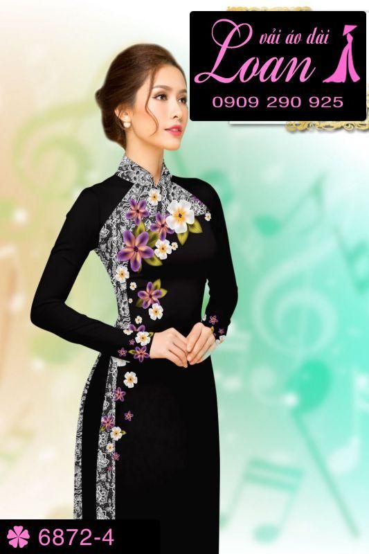 Vải áo dài hoa sứ Vải áo dài hoa sứ