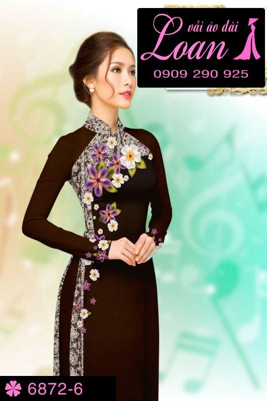 Vải áo dài hoa sứ Vải áo dài hoa sứ