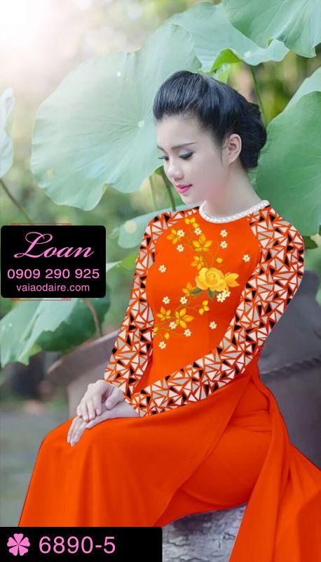 Vải áo dài hoa nhỏ Vải áo dài hoa nhỏ