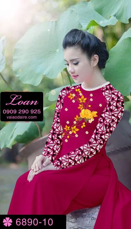 Vải áo dài hoa nhỏ Vải áo dài hoa nhỏ