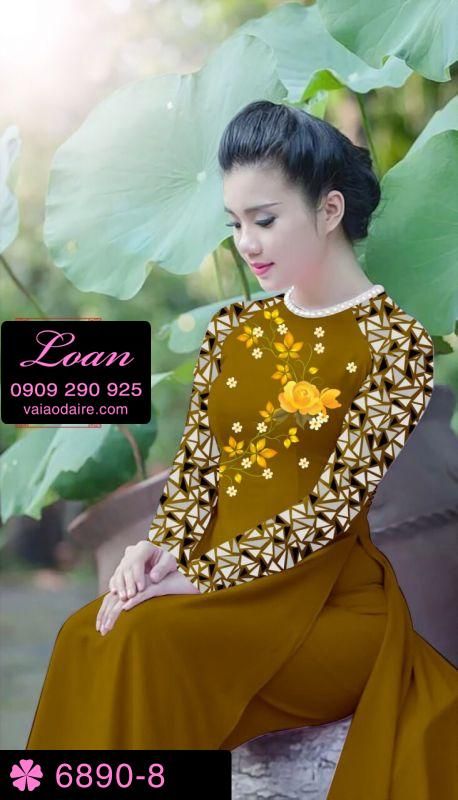Vải áo dài hoa nhỏ Vải áo dài hoa nhỏ