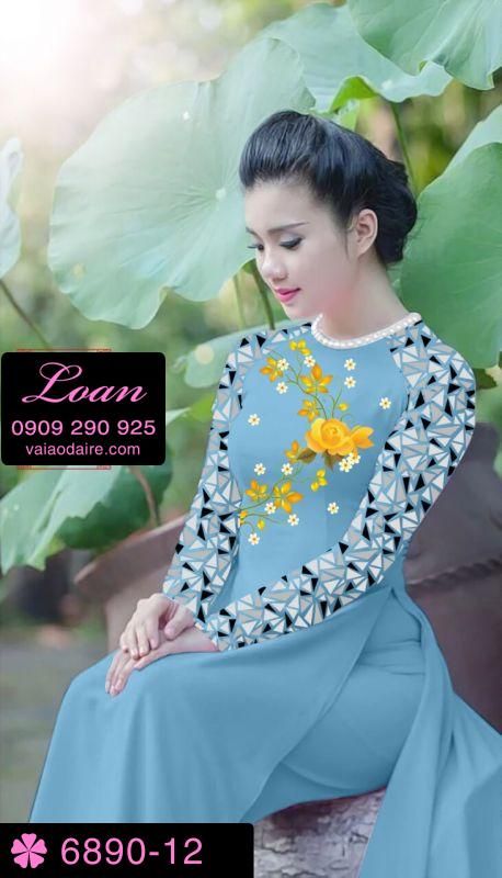 Vải áo dài hoa nhỏ Vải áo dài hoa nhỏ