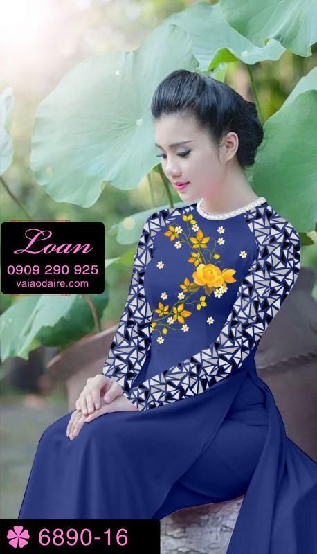 Vải áo dài hoa nhỏ Vải áo dài hoa nhỏ