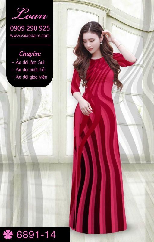 Vải áo dài đường kẻ sọc