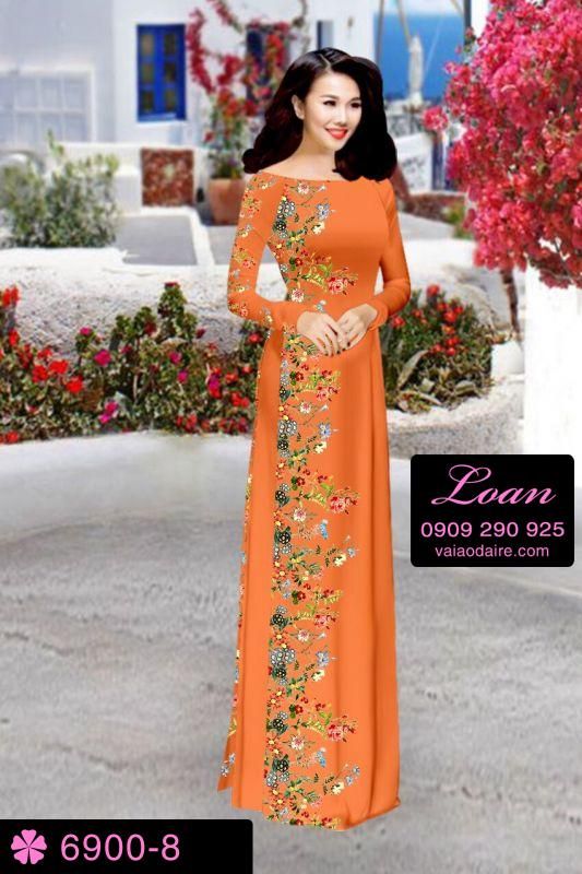 Vải áo dài hoa dây
