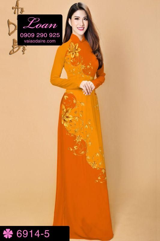 Vải áo dài hoa dây