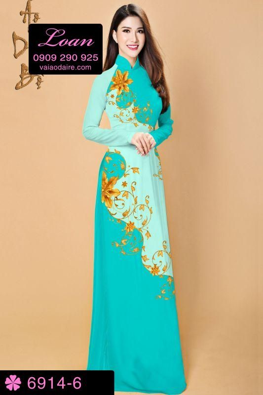 Vải áo dài hoa dây