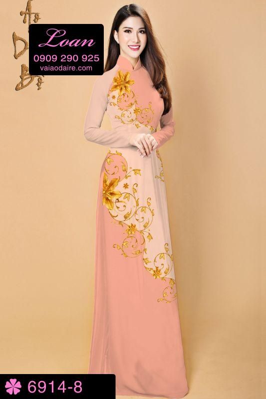 Vải áo dài hoa dây