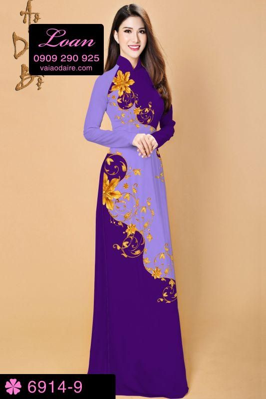 Vải áo dài hoa dây
