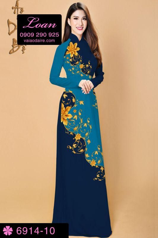 Vải áo dài hoa dây