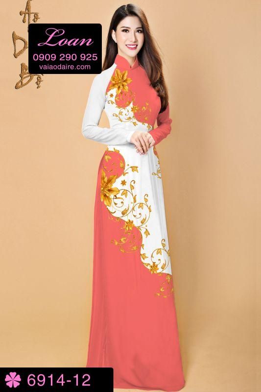 Vải áo dài hoa dây