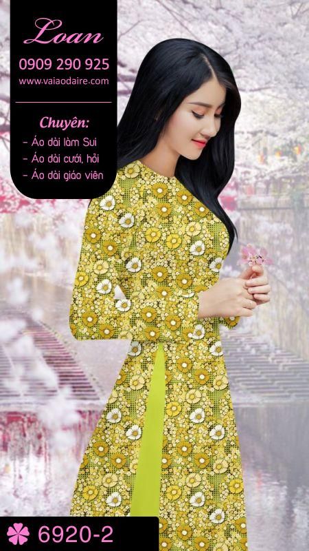 Vải áo dài hoa Sen Vải áo dài hoa Sen