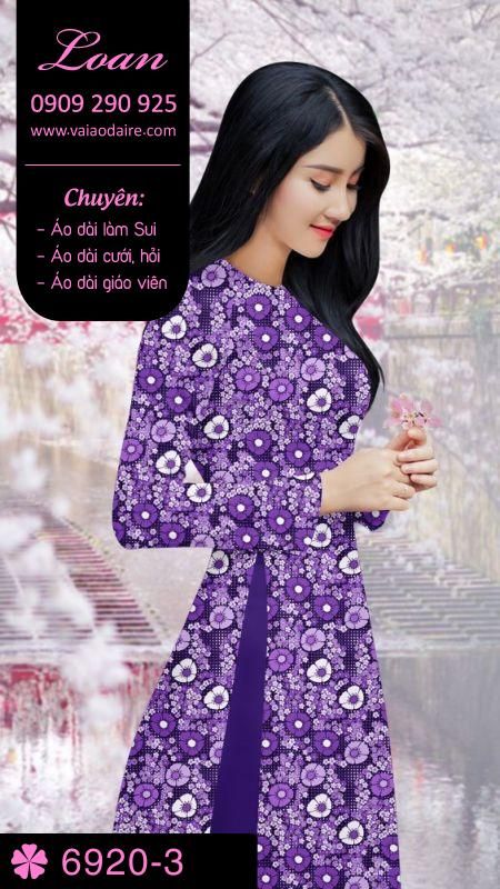 Vải áo dài hoa Sen Vải áo dài hoa Sen