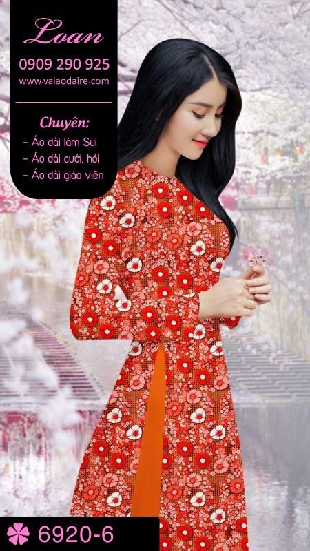 Vải áo dài hoa Sen Vải áo dài hoa Sen