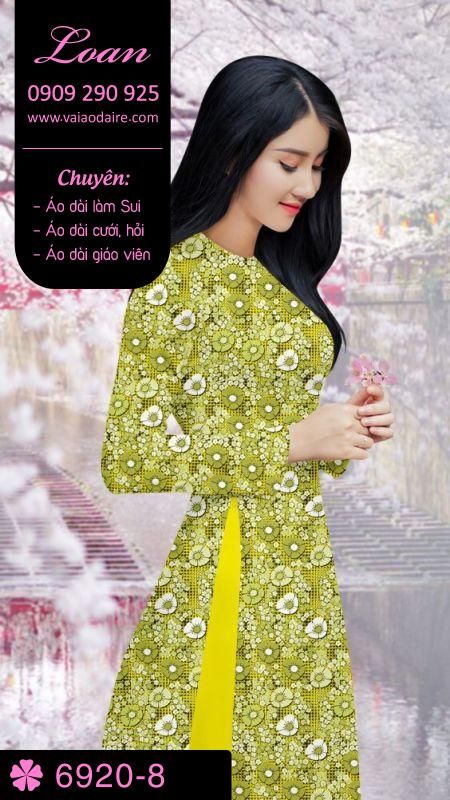 Vải áo dài hoa Sen Vải áo dài hoa Sen