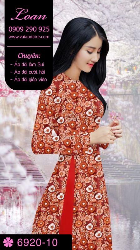 Vải áo dài hoa Sen Vải áo dài hoa Sen