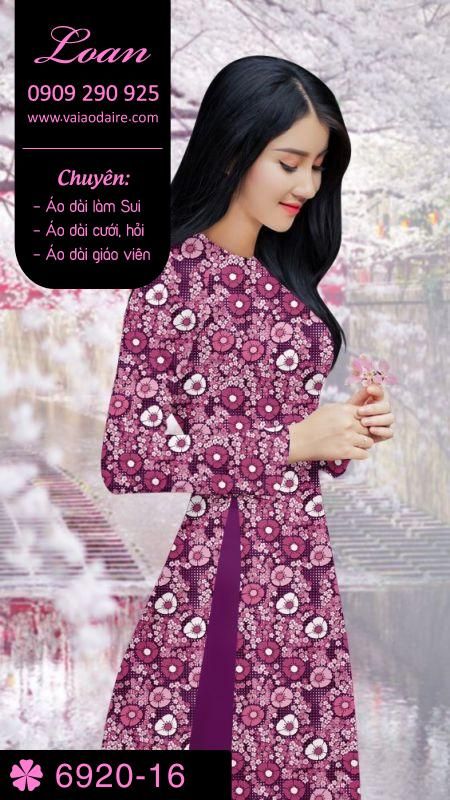 Vải áo dài hoa Sen Vải áo dài hoa Sen