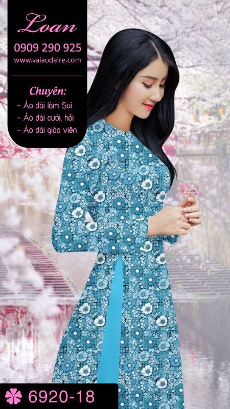 Vải áo dài hoa Sen Vải áo dài hoa Sen