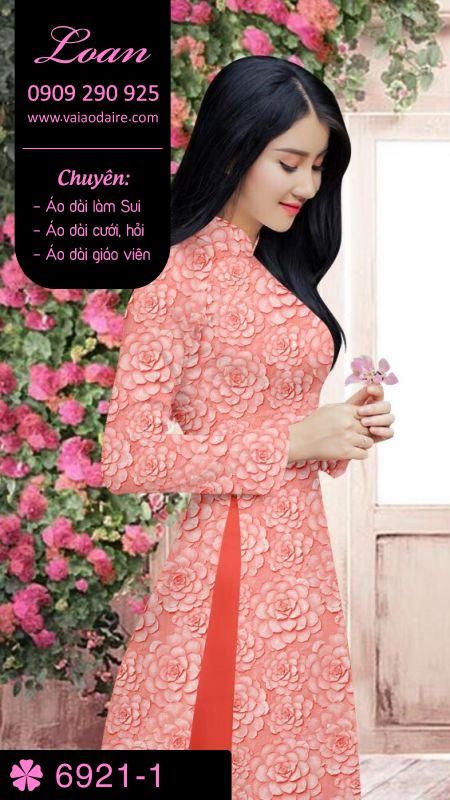 Vải áo dài hoa nhí Vải áo dài hoa nhí