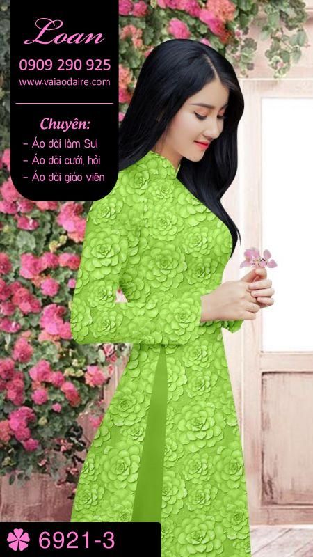 Vải áo dài hoa nhí Vải áo dài hoa nhí