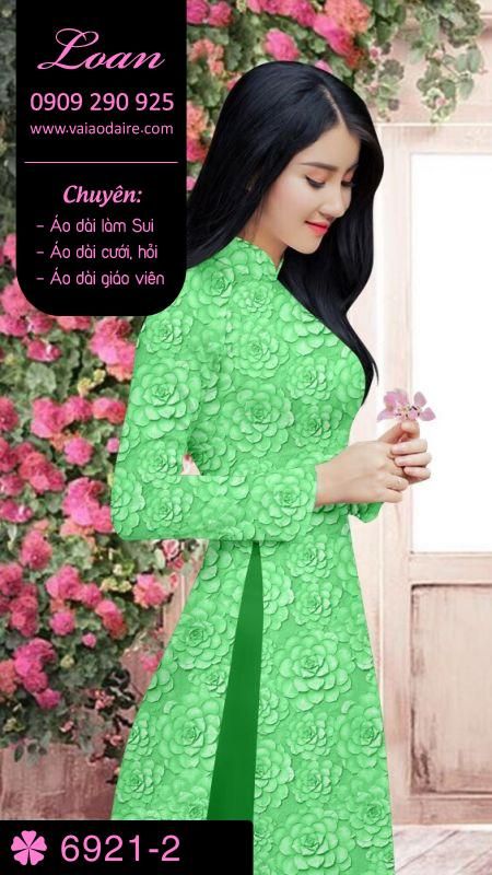 Vải áo dài hoa nhí Vải áo dài hoa nhí