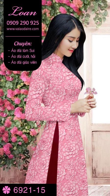 Vải áo dài hoa nhí Vải áo dài hoa nhí