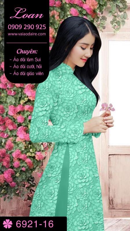 Vải áo dài hoa nhí Vải áo dài hoa nhí
