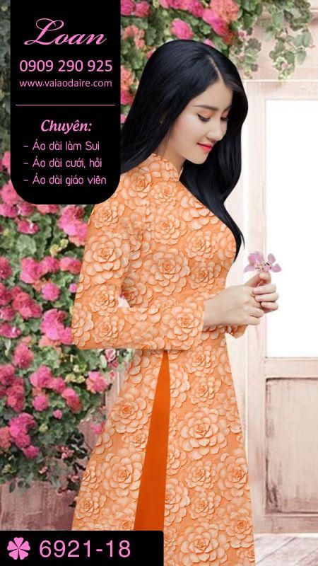 Vải áo dài hoa nhí Vải áo dài hoa nhí