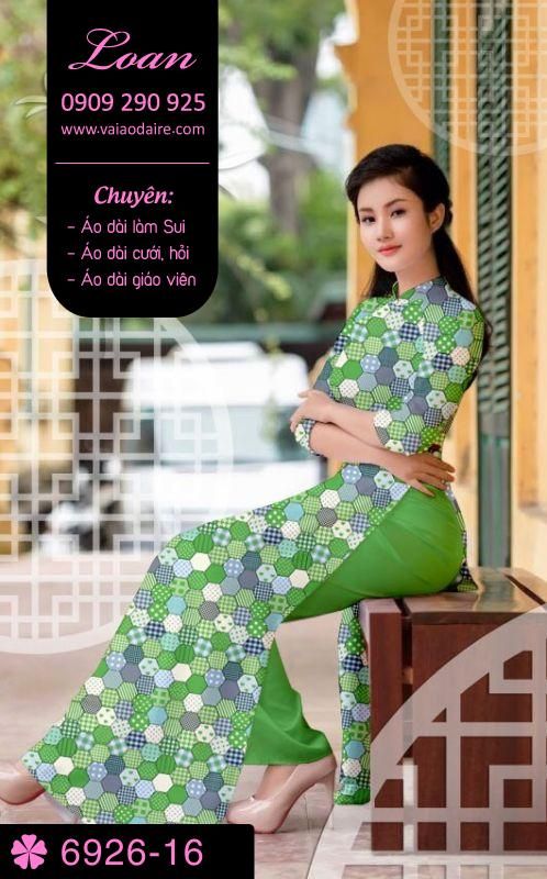 Vải áo dài hoa nhí