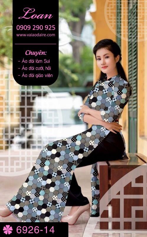Vải áo dài hoa nhí