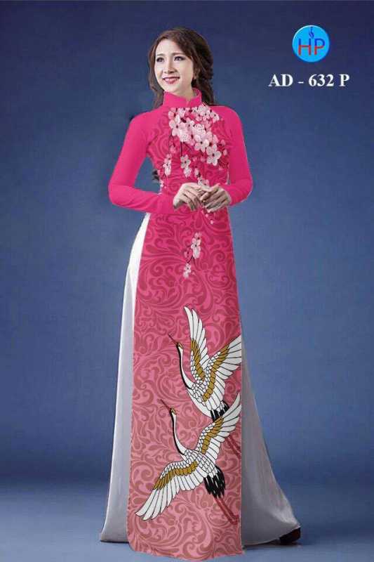 Vải áo dài chim Hạc
