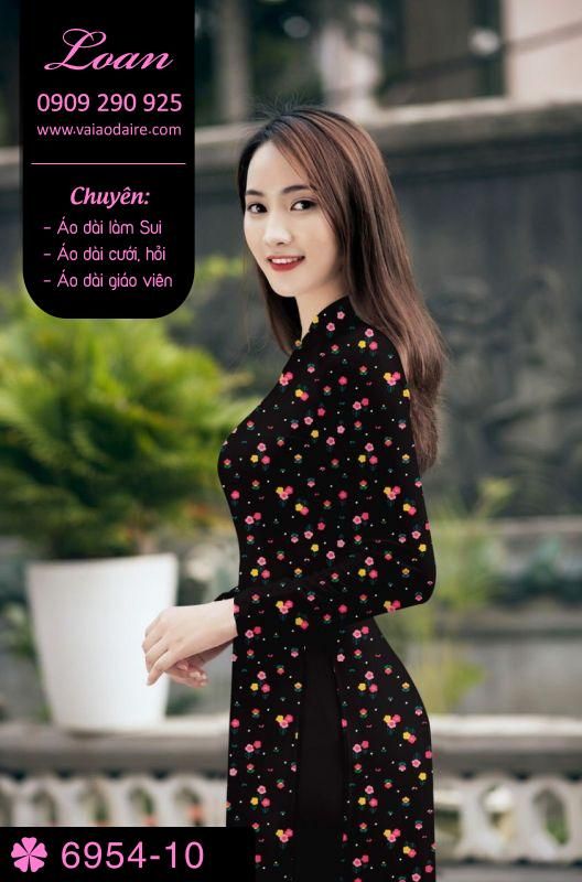 Vải áo dài hoa nhí