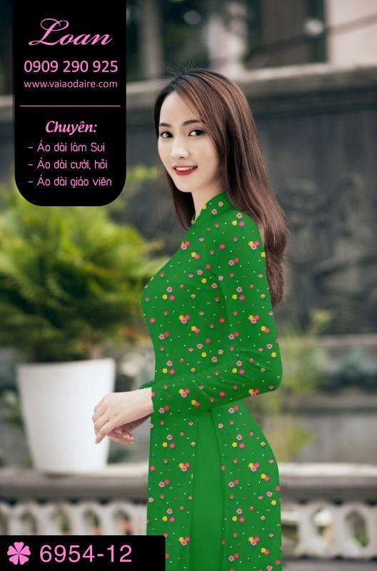 Vải áo dài hoa nhí