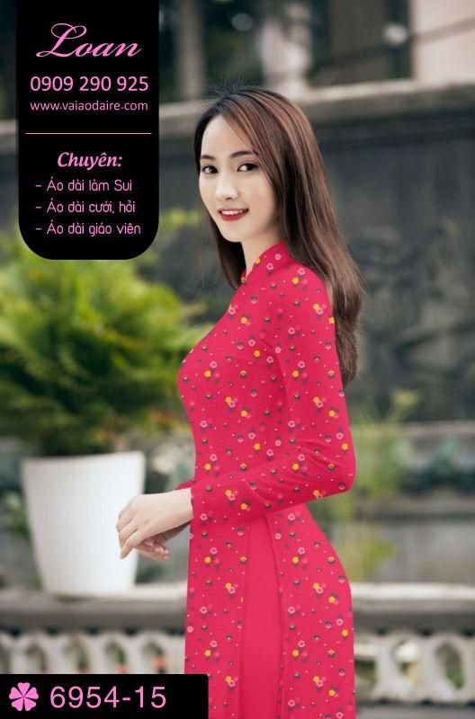 Vải áo dài hoa nhí