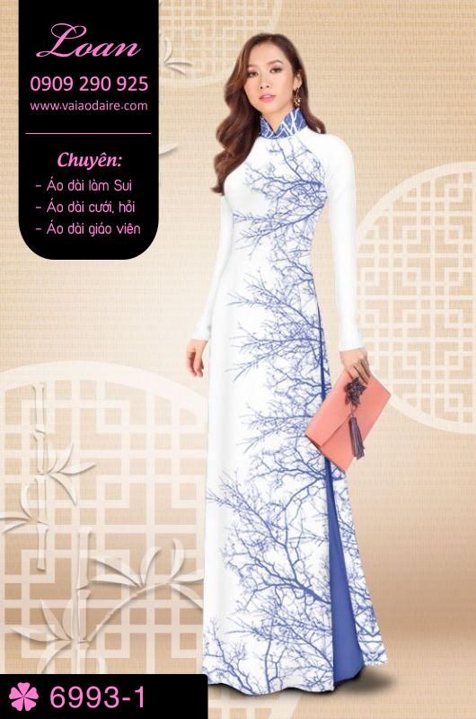 Vải áo dài cành cây