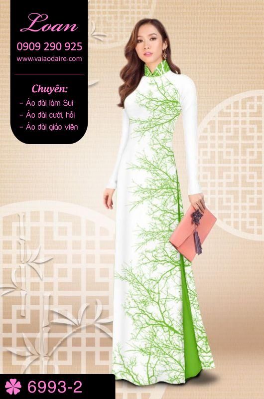 Vải áo dài cành cây