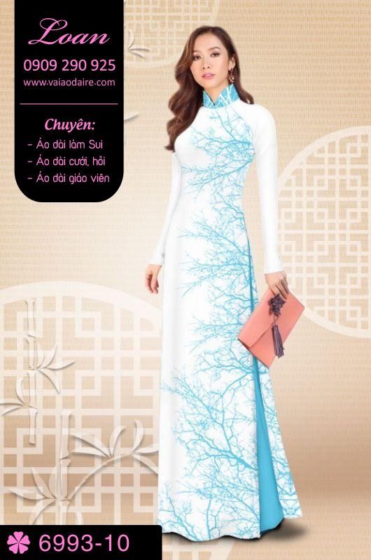 Vải áo dài cành cây