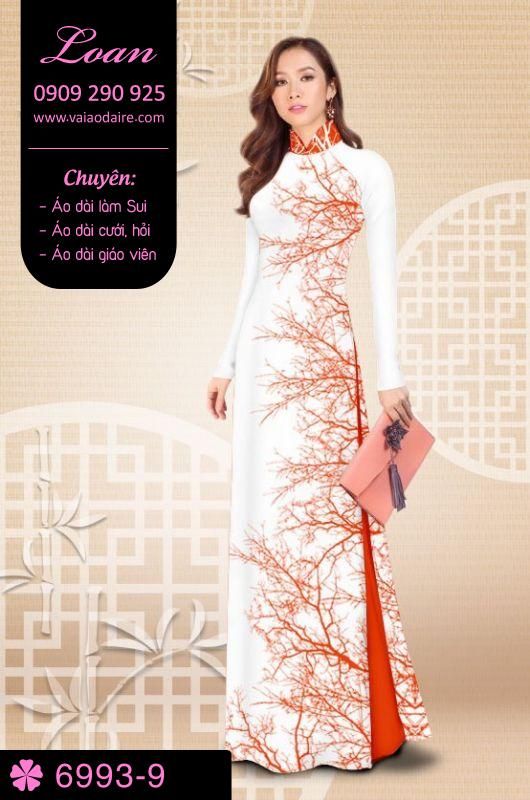 Vải áo dài cành cây