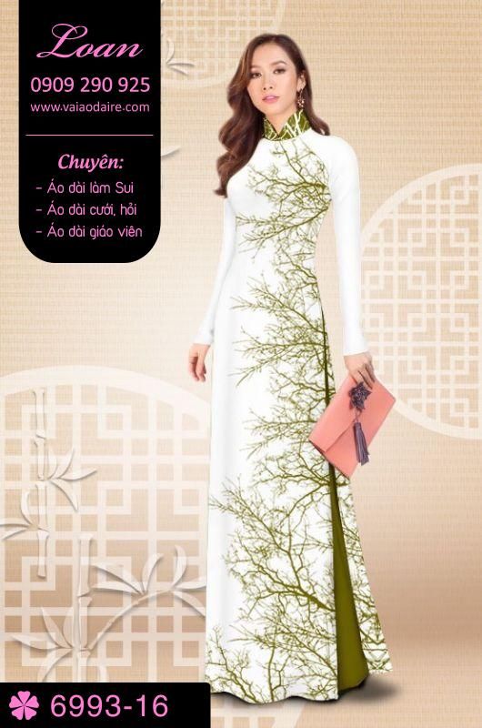 Vải áo dài cành cây