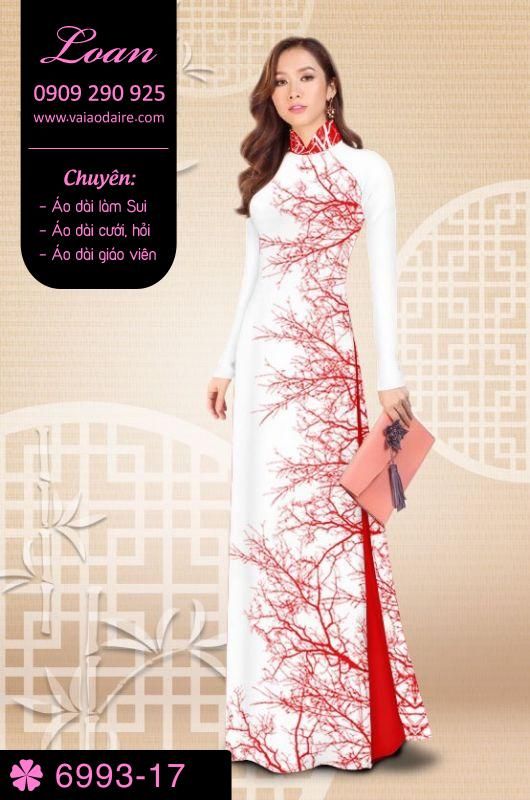 Vải áo dài cành cây