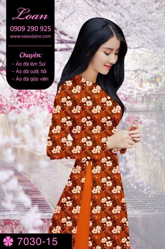 Vải áo dài hoa nhí Vải áo dài hoa nhí