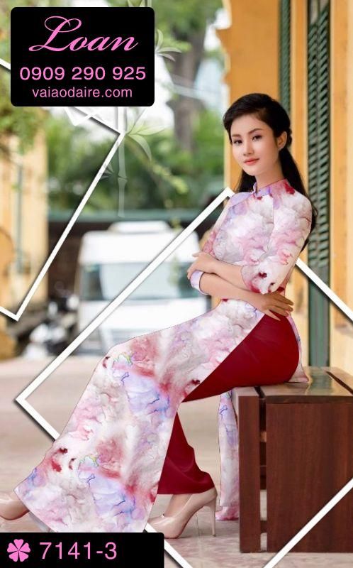 Vải áo dài hoa mờ
