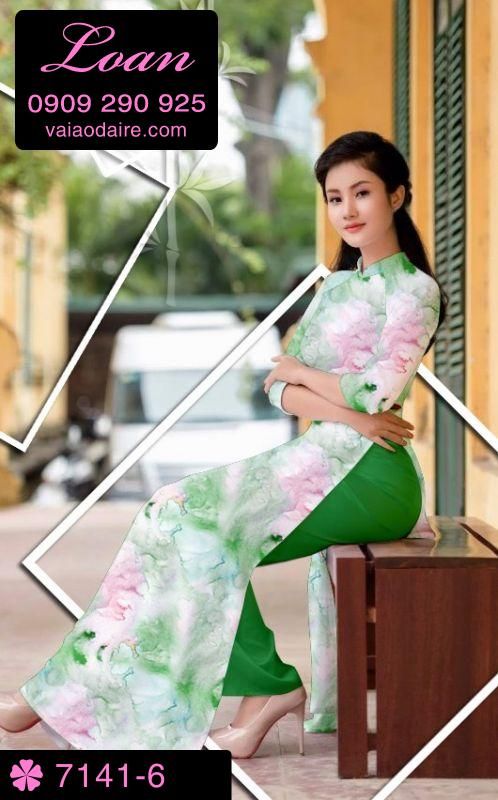 Vải áo dài hoa mờ