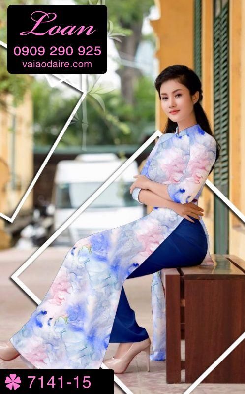 Vải áo dài hoa mờ