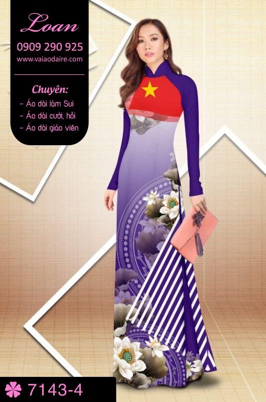 Vải áo dài hoa Sen nghệ thuật