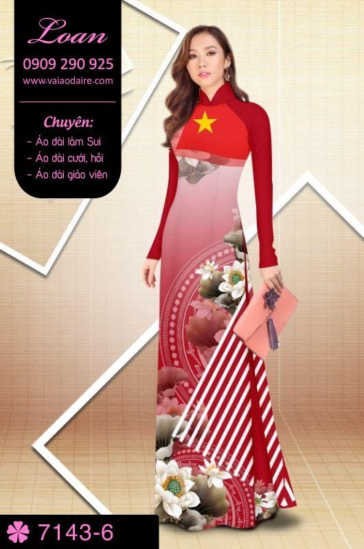 Vải áo dài hoa Sen nghệ thuật