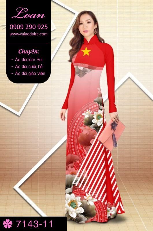 Vải áo dài hoa Sen nghệ thuật