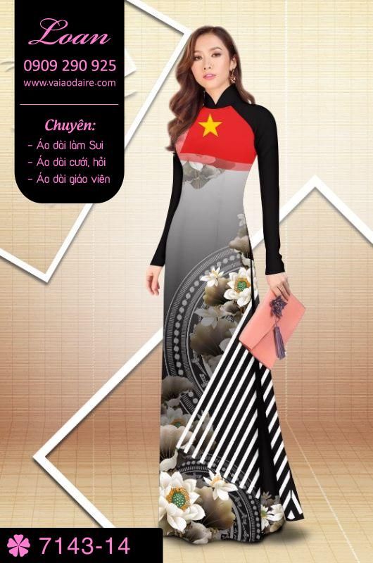 Vải áo dài hoa Sen nghệ thuật